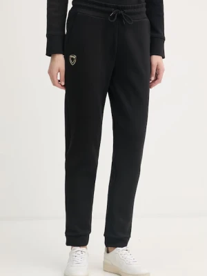 Blauer spodnie dresowe damskie z bawełną MADISON