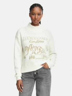 Blauer Sweter Fanesy 26WBLDM10617 007648 Kremowy Relaxed Fit