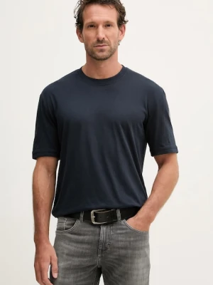 Blauer t-shirt męski bawełniany HANSON