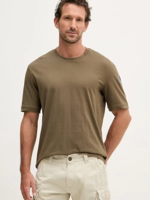 Blauer t-shirt męski bawełniany HANSON