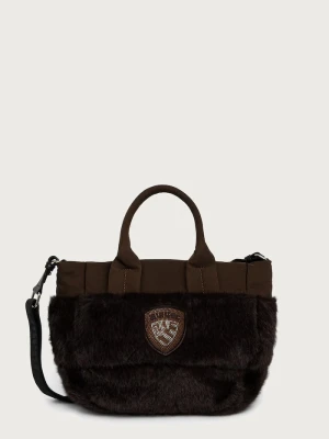Blauer torebka crossbody damska brązowy