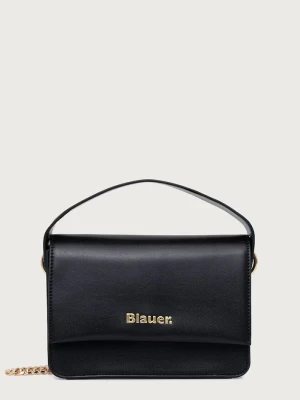 Blauer torebka crossbody damska z imitacji skóry czarny