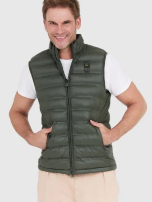 BLAUER Zielony puchowy bezrękawnik męski logan, Rozmiar 3XL Blauer USA