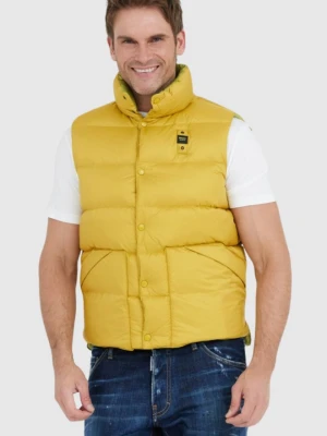 BLAUER Żółty puchowy bezrękawnik męski Sebastian, Rozmiar M Blauer USA