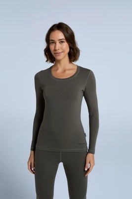 Blaze — damski top termoaktywny - Dark Green Animal