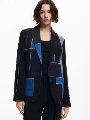 Blazer patchwork łączona Desigual