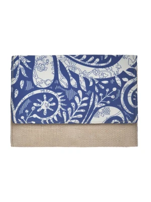 BLE Kopertówka w kolorze beżowo-niebieskim - 26 x 19 x 2 cm rozmiar: onesize