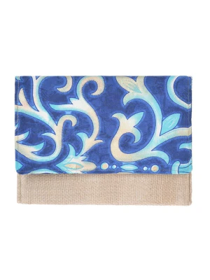 BLE Kopertówka w kolorze niebiesko-beżowym - 26 x 19 x 2 cm rozmiar: onesize
