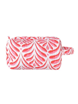 BLE Kosmetyczka w kolorze biało-czerwono-jasnoróżowym - 22 x 10 x 10 cm rozmiar: onesize