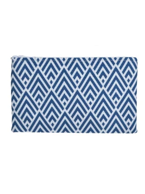 BLE Kosmetyczka w kolorze biało-niebieskim - 24 x 15 x 1 cm rozmiar: onesize