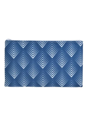 BLE Kosmetyczka w kolorze biało-niebieskim - 24 x 15 x 1 cm rozmiar: onesize