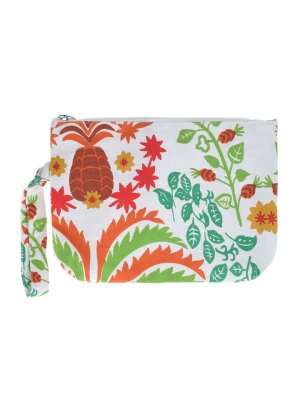 BLE Kosmetyczka w kolorze białym ze wzorem - 27 x 18 x 2 cm rozmiar: onesize