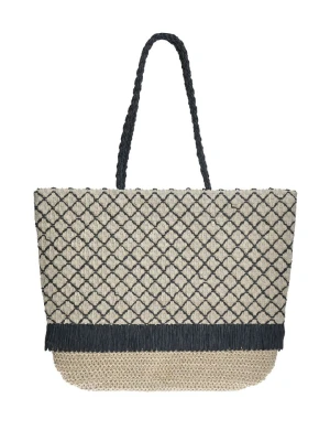 BLE Shopper bag w kolorze beżowym - 40 x 30 x 15 cm rozmiar: onesize