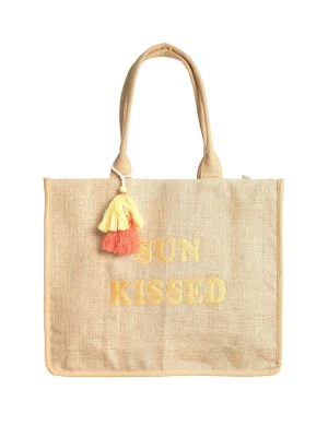 BLE Shopper bag w kolorze beżowym - 42 x 33 x 15 cm rozmiar: onesize