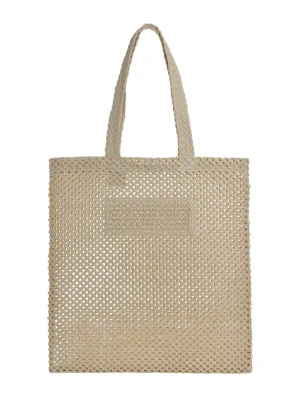 BLE Shopper bag w kolorze beżowym - 45 x 50 cm rozmiar: onesize