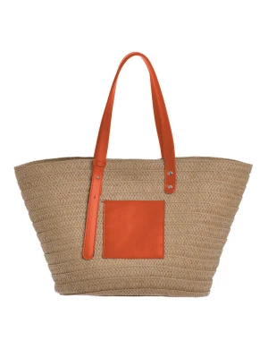 BLE Shopper bag w kolorze beżowym - 47 x 27 cm rozmiar: onesize