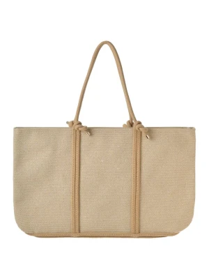 BLE Shopper bag w kolorze beżowym - 50 x 33 x 10 cm rozmiar: onesize