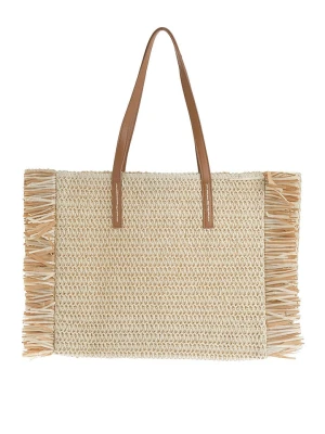 BLE Shopper bag w kolorze jasnobrązowym - 40 x 25 x 10 cm rozmiar: onesize