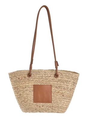 BLE Shopper bag w kolorze jasnobrązowym - 45 x 25 x 15 cm rozmiar: onesize