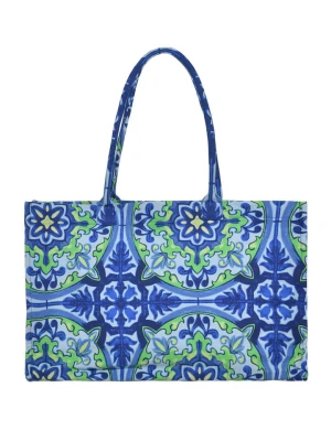 BLE Shopper bag w kolorze niebieskim - 58 x 32 cm rozmiar: onesize