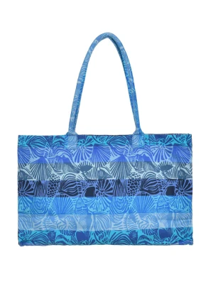 BLE Shopper bag w kolorze niebieskim - 58 x 32 cm rozmiar: onesize