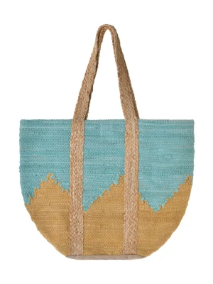 BLE Shopper bag w kolorze turkusowo-pomarańczowym - 40 x 31 cm rozmiar: onesize