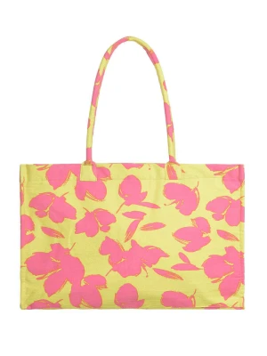 BLE Shopper bag w kolorze żółto-różowym - 45 x 37 x 20 cm rozmiar: onesize