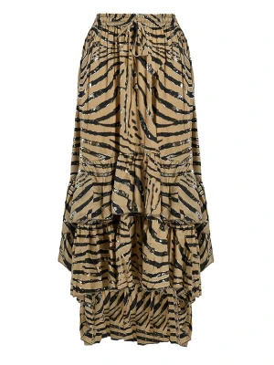 Zdjęcie produktu BLE Spódnica w kolorze jasnobrązowo-czarnym rozmiar: S/M