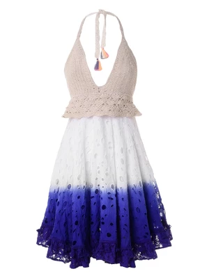 BLE Sukienka w kolorze biało-niebieskim rozmiar: L/XL