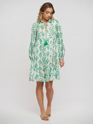 BLE Sukienka w kolorze zielono-białym rozmiar: onesize