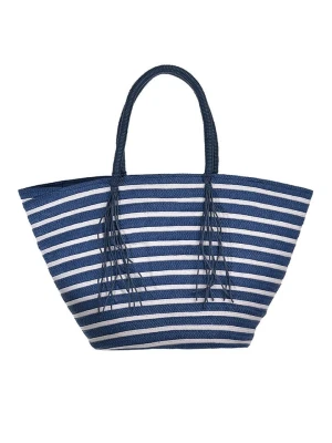 BLE Torebka w kolorze granatowo-białym - 30 x 27 x 17 cm rozmiar: onesize