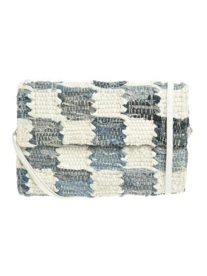 BLE Torebka w kolorze kremowo-niebieskim - 30 x 20 x 6 cm rozmiar: onesize