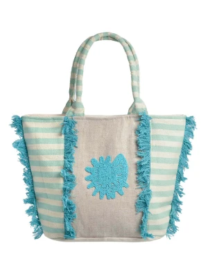 BLE Torebka w kolorze kremowo-turkusowym - 22 x 12, 5 x 6 cm rozmiar: onesize
