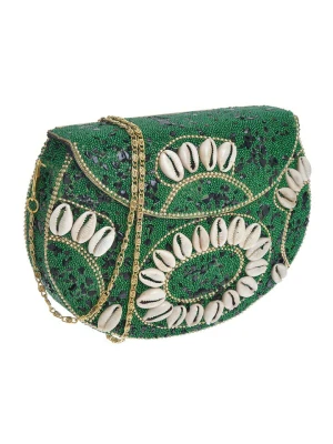 BLE Torebka w kolorze zielonym - 18 x 16 x 5 cm rozmiar: onesize
