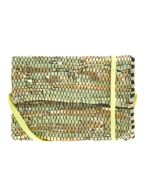 BLE Torebka w kolorze złoto-zielonym - 30 x 20 x 6 cm rozmiar: onesize