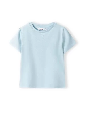 Błękitna koszulka bawełniana dla chłopca Minoti