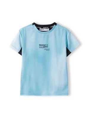 Błękitna koszulka siateczkowa dla chłopca Minoti