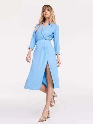 Błękitna sukienka midi TARANKO
