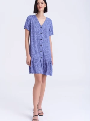Błękitna sukienka w kropki Greenpoint