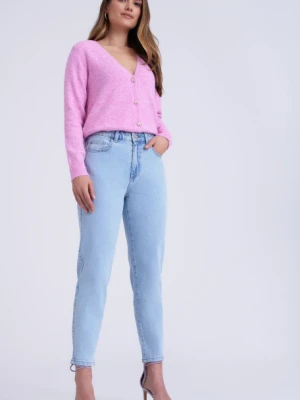 Błękitne jeansy mom-fit Greenpoint niebieski