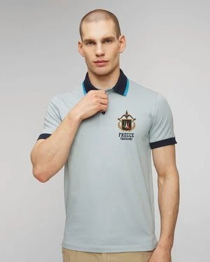Błękitne polo męskie Aeronautica Militare