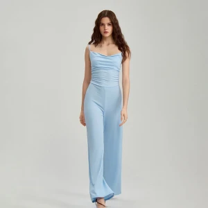 Błękitny kombinezon na ramiączkach House