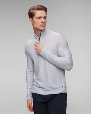 Błękitny Sweter Wełniany Męski Bogner Lias-1