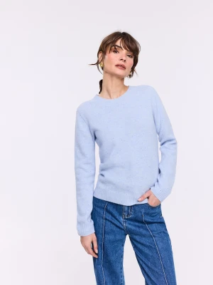 Błękitny sweter 100% wełna TARANKO