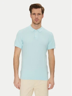 Blend Polo 20718361 Turkusowy Regular Fit