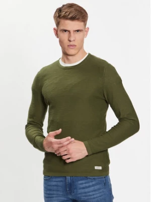 Blend Sweter 20715134 Zielony Slim Fit