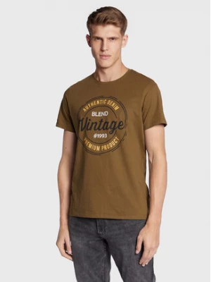 Blend T-Shirt 20714811 Zielony Regular Fit