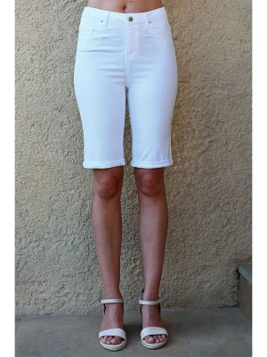 Bleu d'Azur Bermudy "Josie" w kolorze białym rozmiar: 44