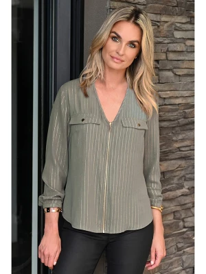 Bleu d'Azur Bluzka "Blaise" w kolorze oliwkowo-złotym rozmiar: 40