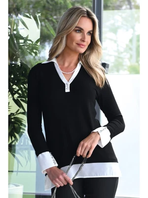 Bleu d'Azur Bluzka "Mindy" w kolorze czarno-białym rozmiar: 32/34